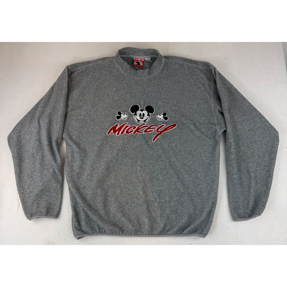 Vintage Mickey Mouse Sweatshirt 80's USA Disney Character Size Large Embroidered